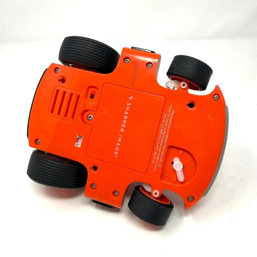 Sharper Image Motor Battles Remote Control Light-Up Cars Orange Blue Set 1017802